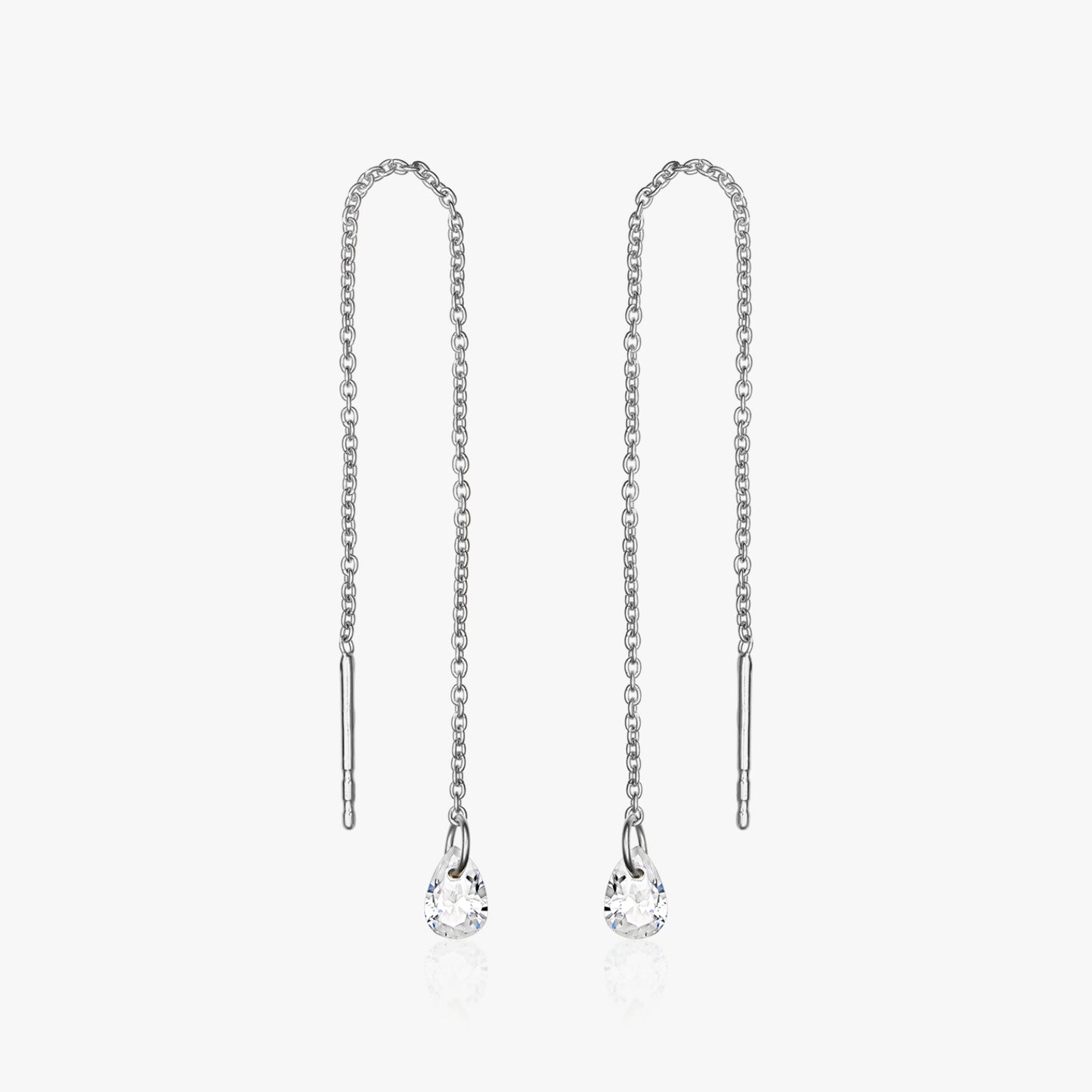Orecchini in argento Solitaire - Zirconia - Indira