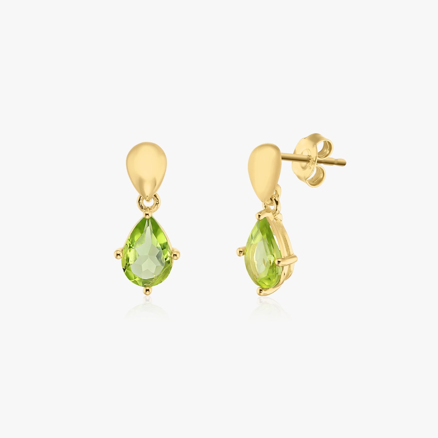 Orecchini in argento Golden Kaylee - Peridot - Indira