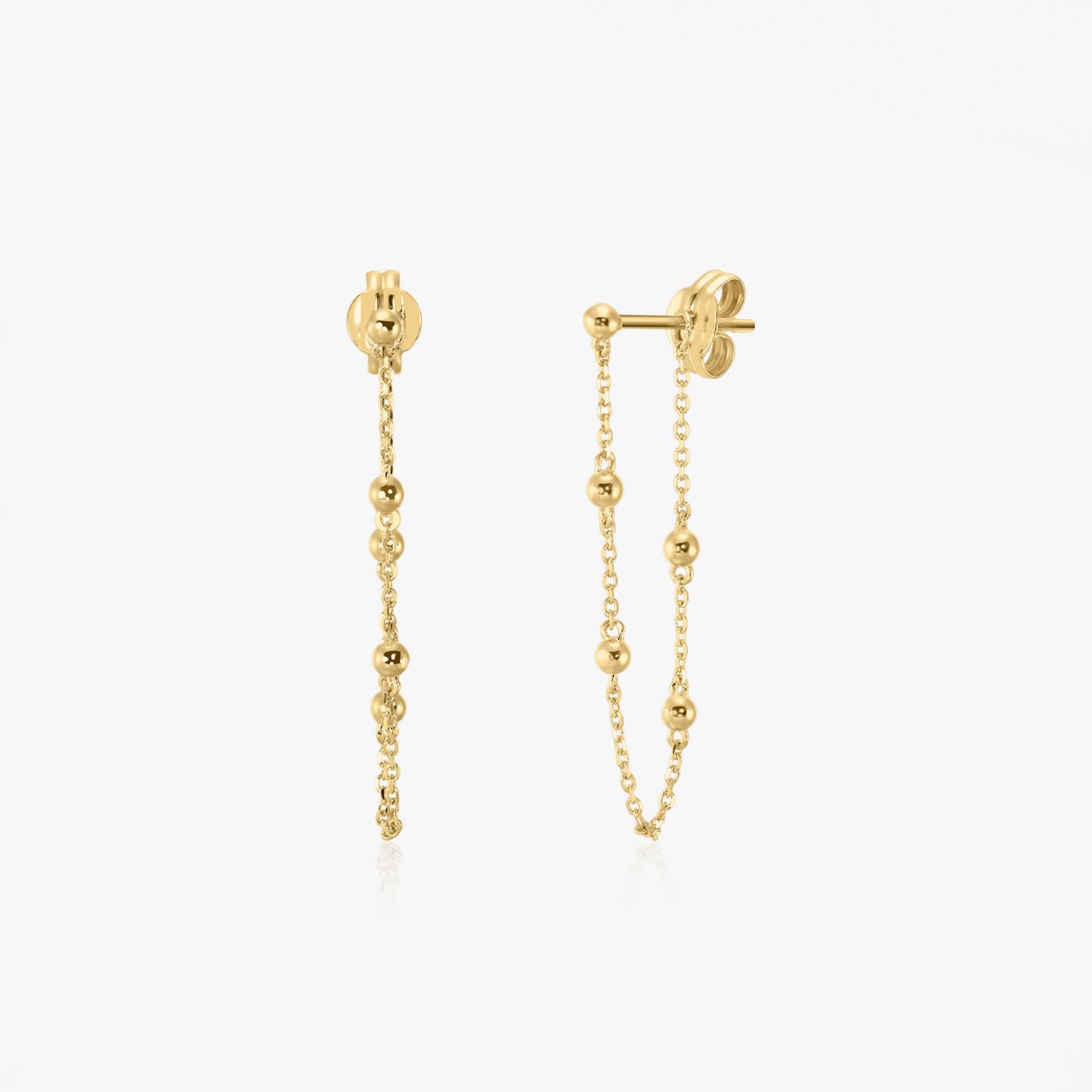 Orecchini in oro Chained Beads - Indira