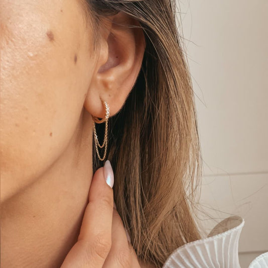 Orecchini in oro Cindy - Zirconia - Indira