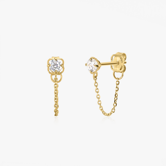 Orecchini in oro Emma - Zirconia - Indira