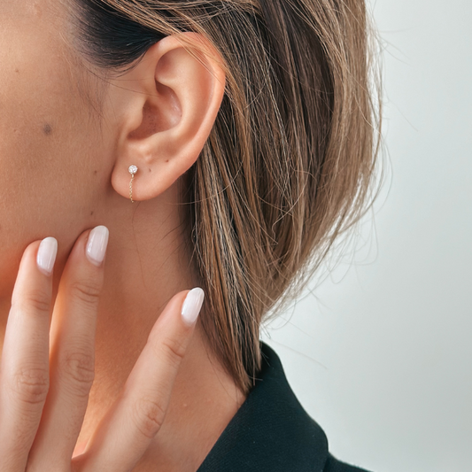 Orecchini in oro Emma - Zirconia - Indira