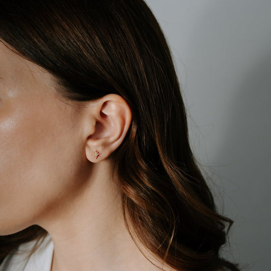 Orecchini in oro Morningstar - Zirconia - Indira