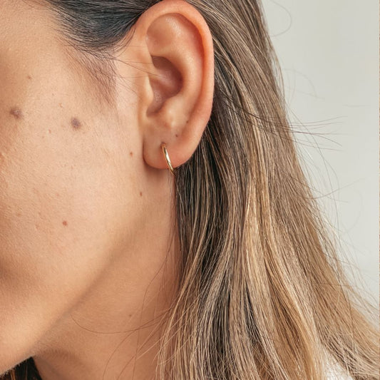 Orecchini d'oro Small Hoops - Indira