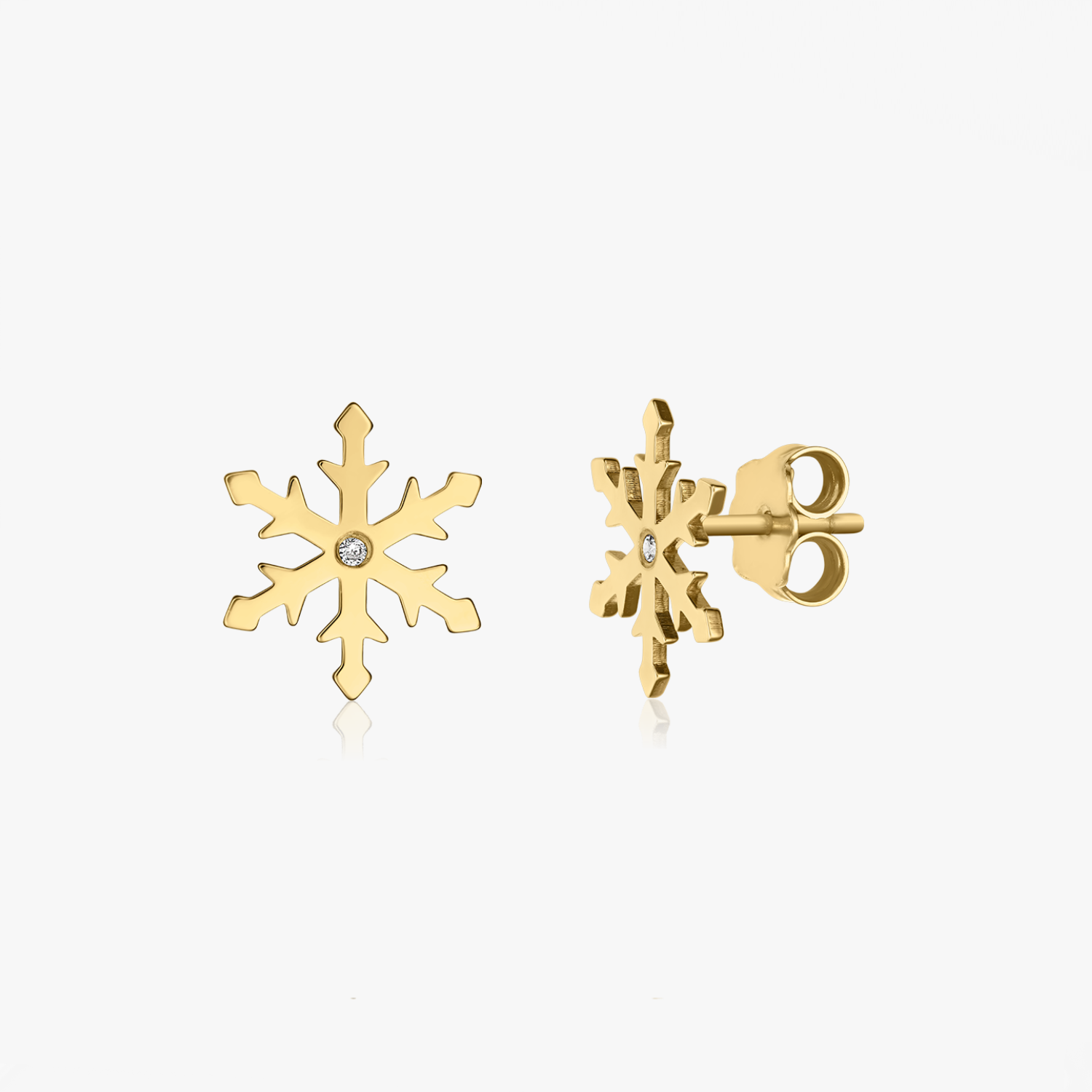 Orecchini in oro Snow - Diamanti - Indira