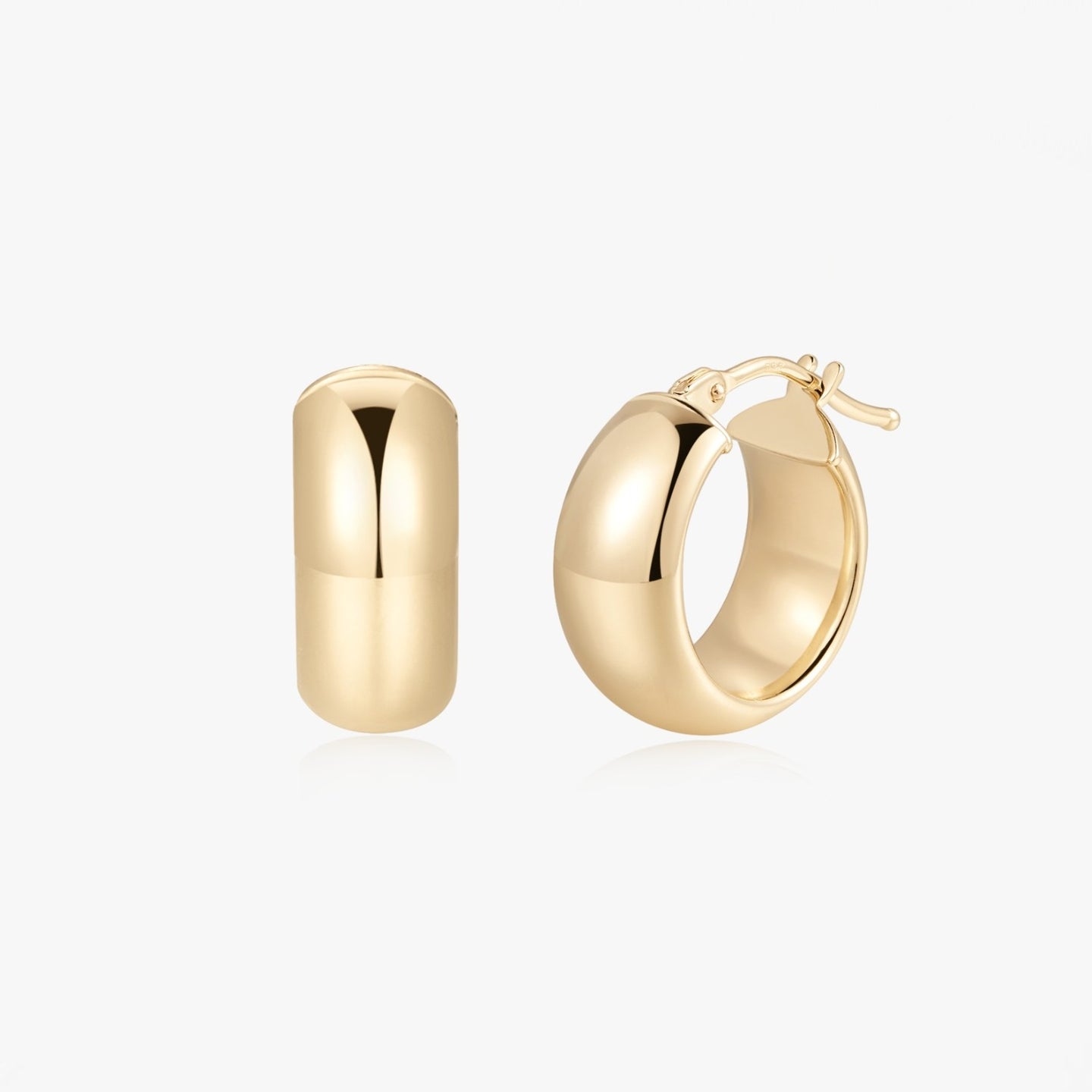 Orecchini in oro giallo Bold Maxi Hoops