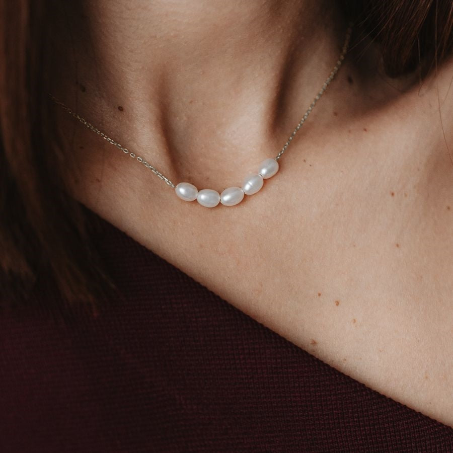 Collana in argento Maia - Perle Naturali - Indira
