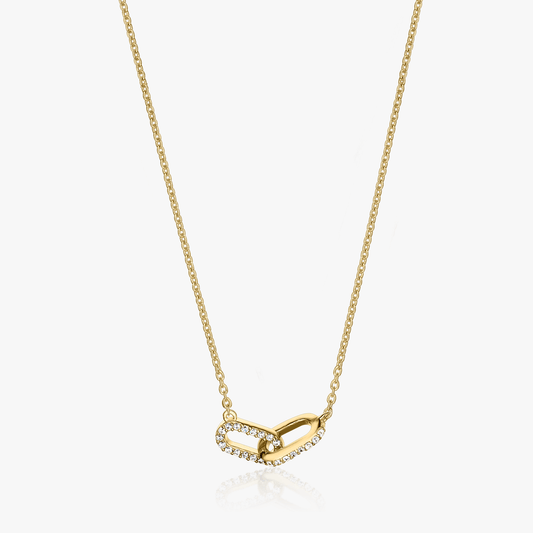 Collana in argento Golden Jessica - Zirconia - Indira