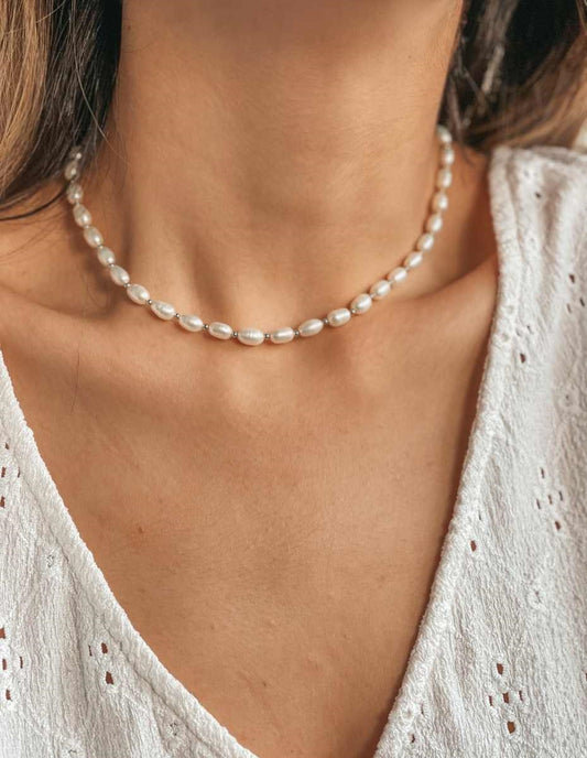 Collana in argento Chérie - Perle Naturali - Indira