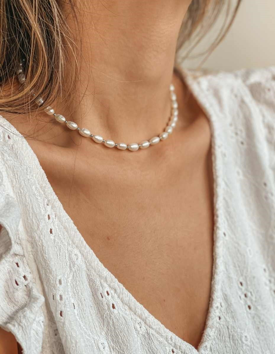 Collana in argento Chérie - Perle Naturali - Indira