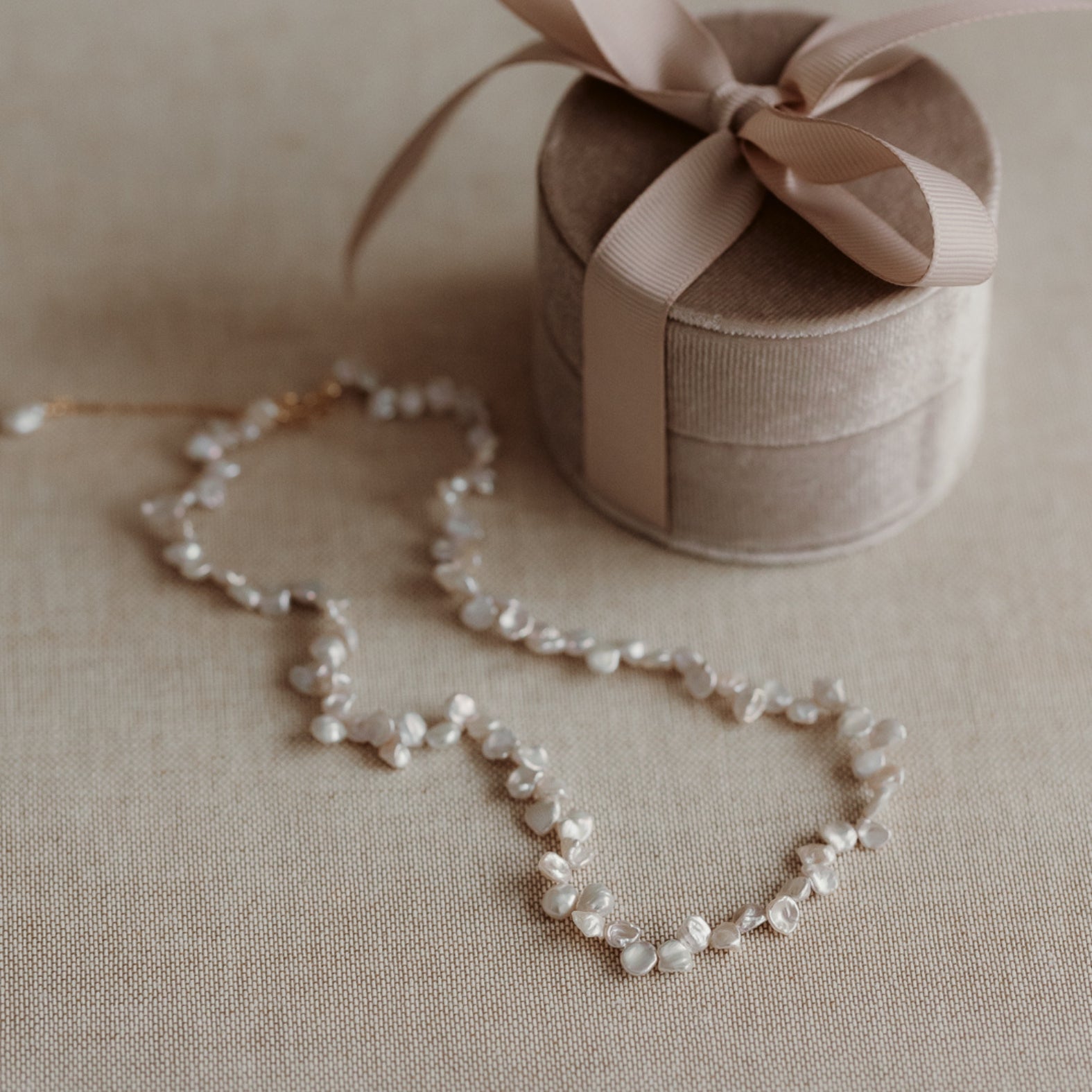 Collana in argento Golden Brielle - Perle naturali - Indira
