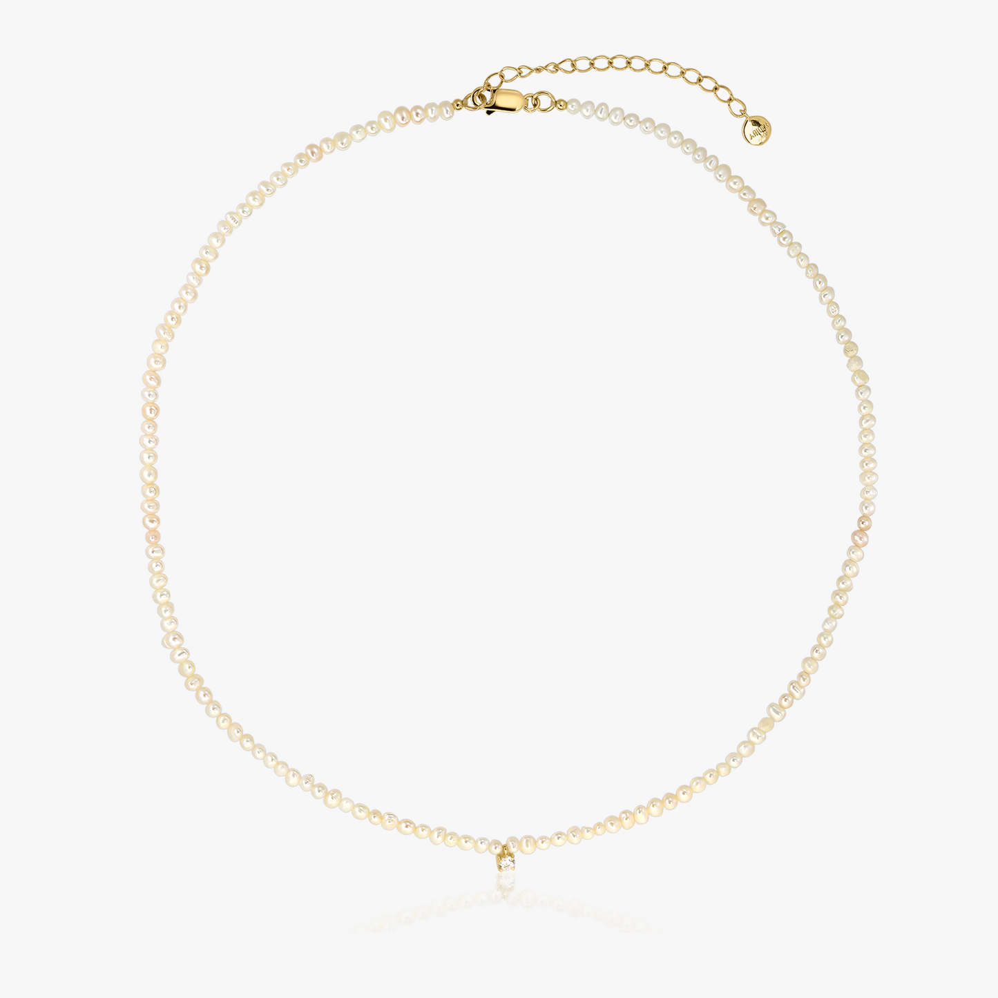 Collana in argento Golden Fairy - Perle di coltura - Indira