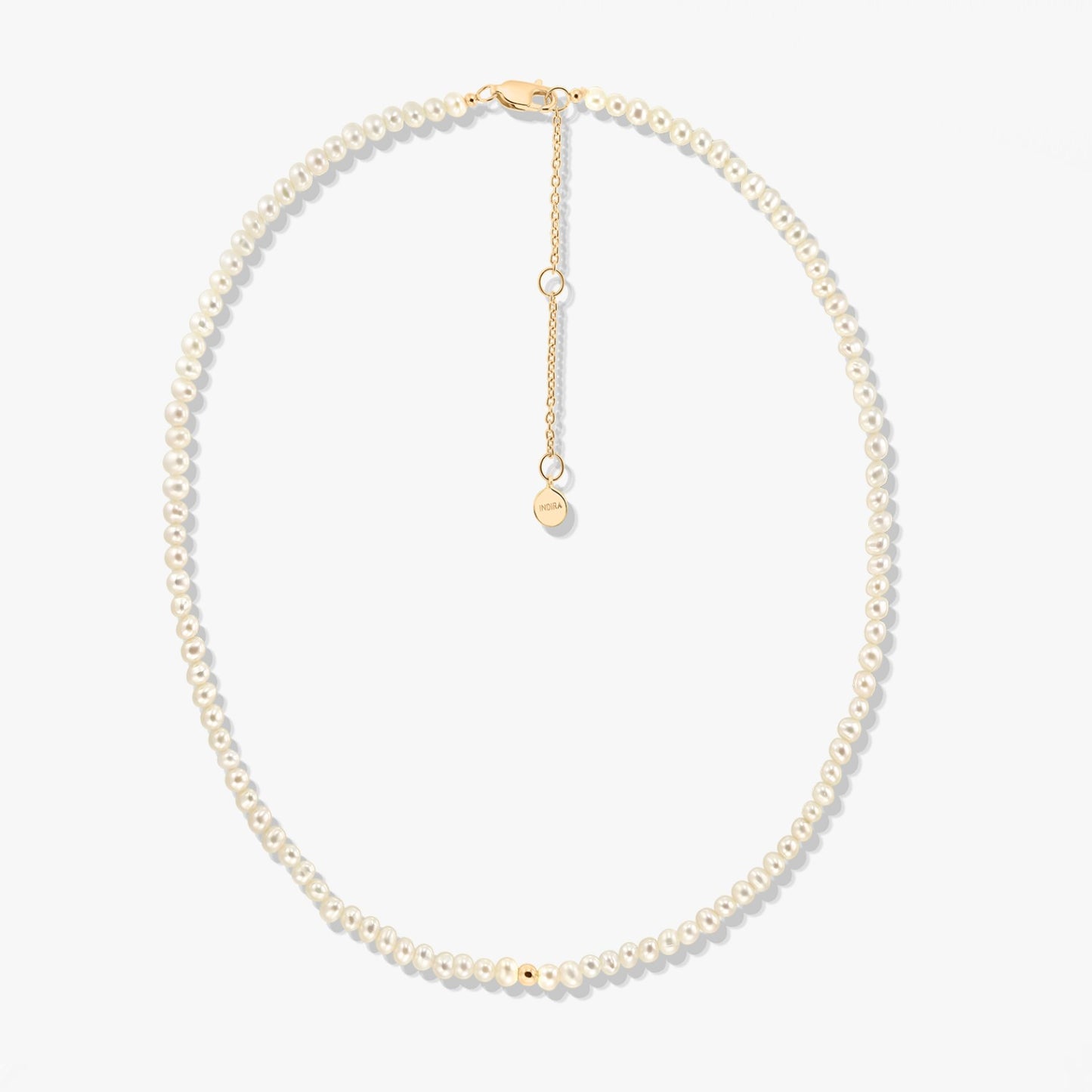 Collana in argento Golden Glam - Perle Naturali