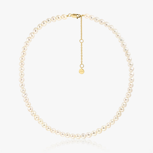Collana in argento Golden Finesse - Perle naturali - Indira