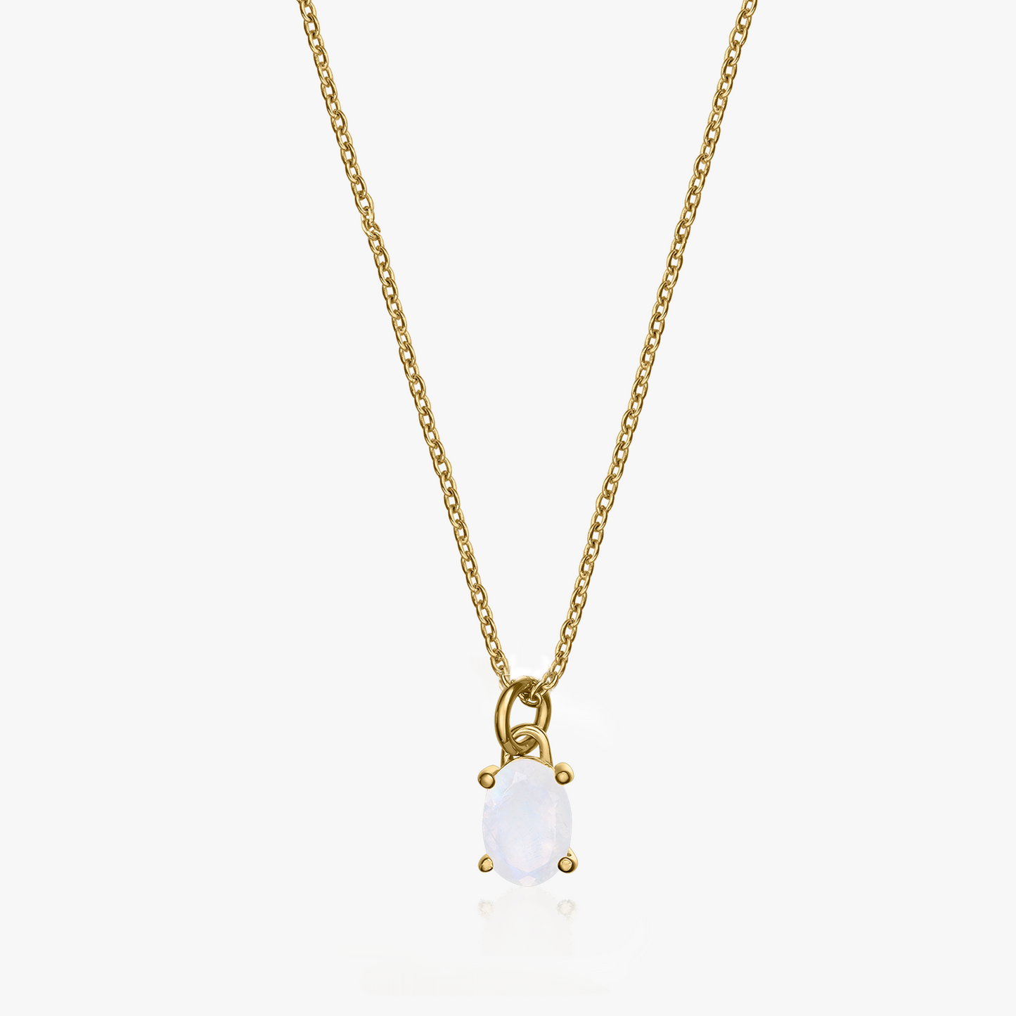 Collana in argento Golden Reina - Pietra di luna - Indira