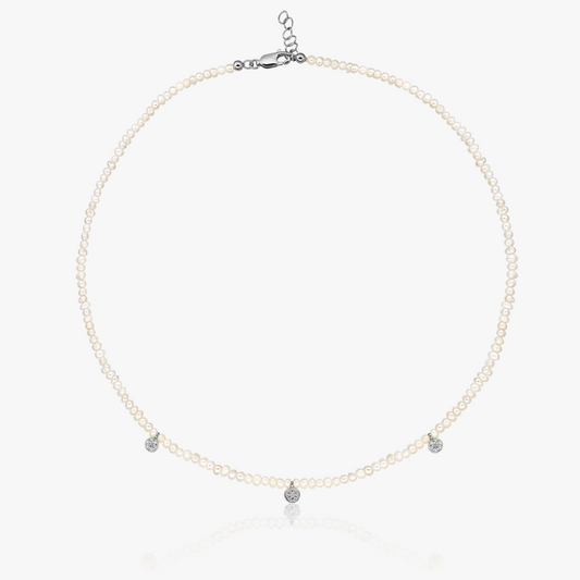 Collana in argento Venus - Perla Naturale - Indira