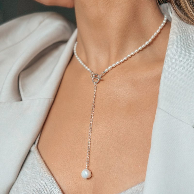 Collana in argento Jacqueline - Perla Naturale - Indira