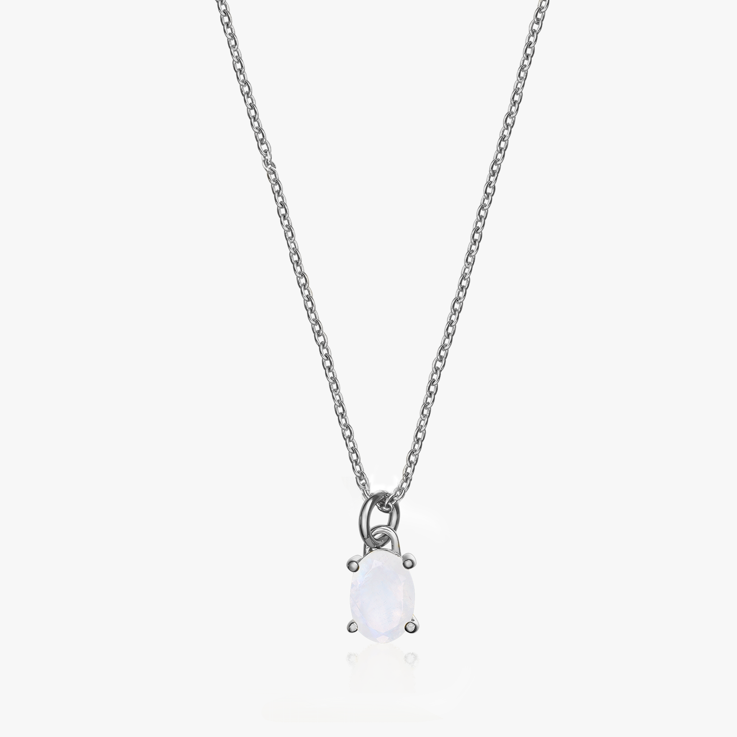 Collana in argento Reina - Pietra di luna - Indira
