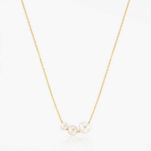 Collana in oro Elsa - Perle naturali - Indira