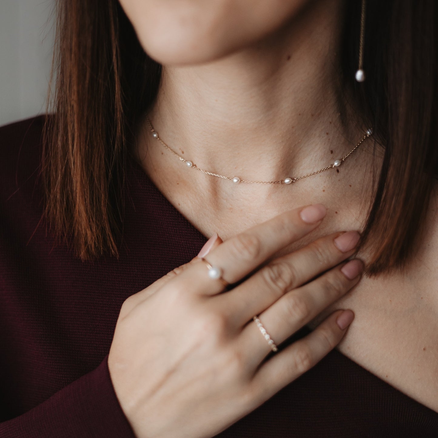 Collana in oro Pearl Elegance - Indira