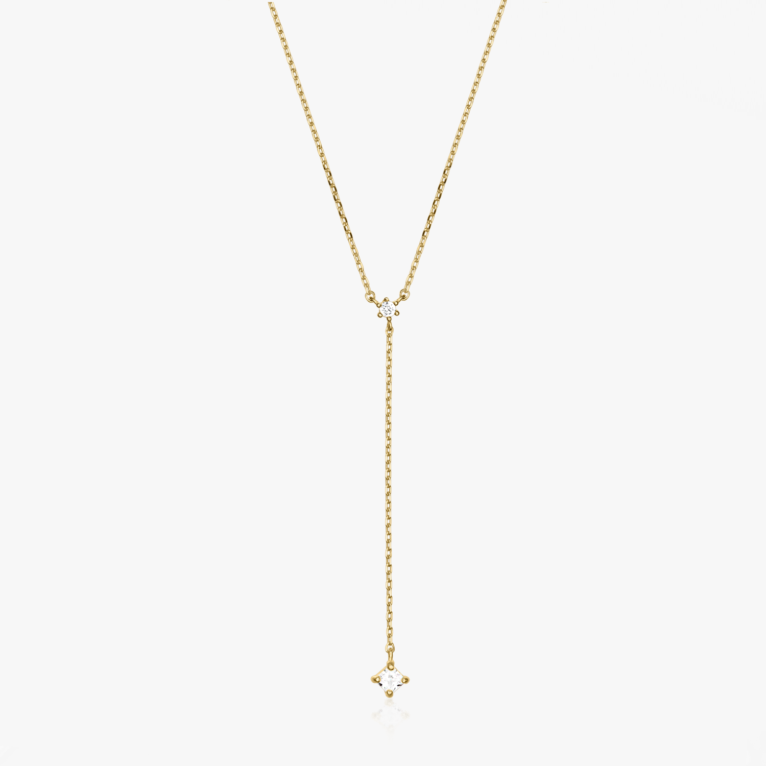 Collana in oro Stone drop - Zirconio - Indira