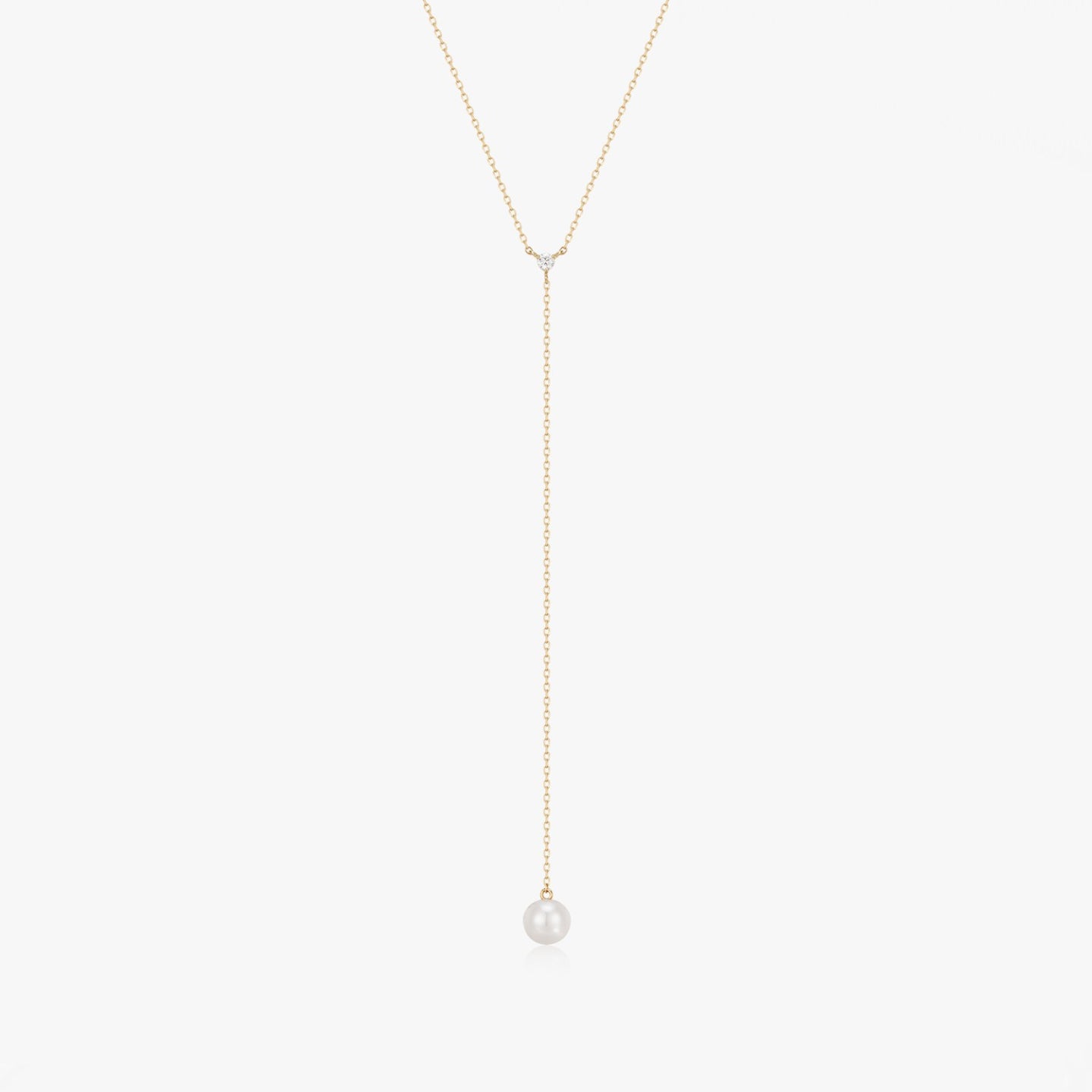 Collana in oro giallo Yara - Perle Naturali, Diamanti
