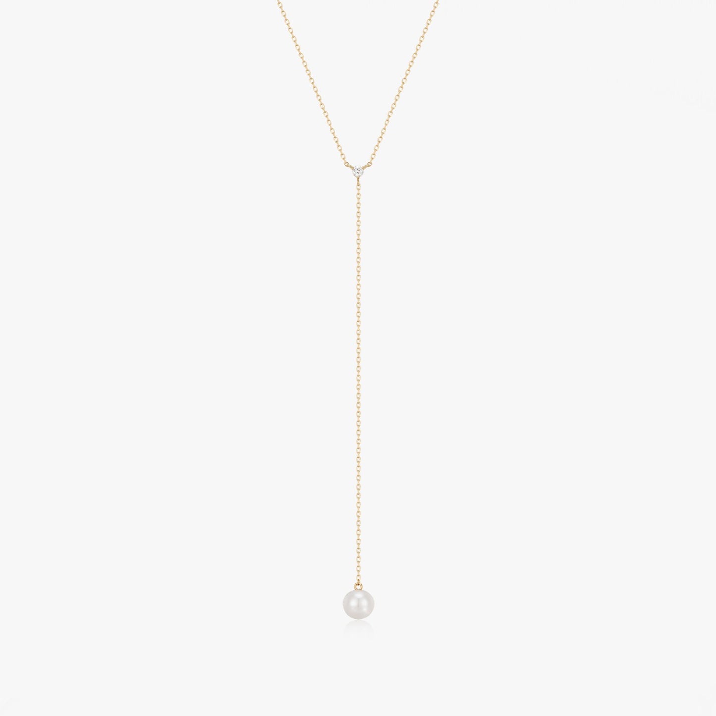 Collana in oro giallo Yara - Perle Naturali, Diamanti