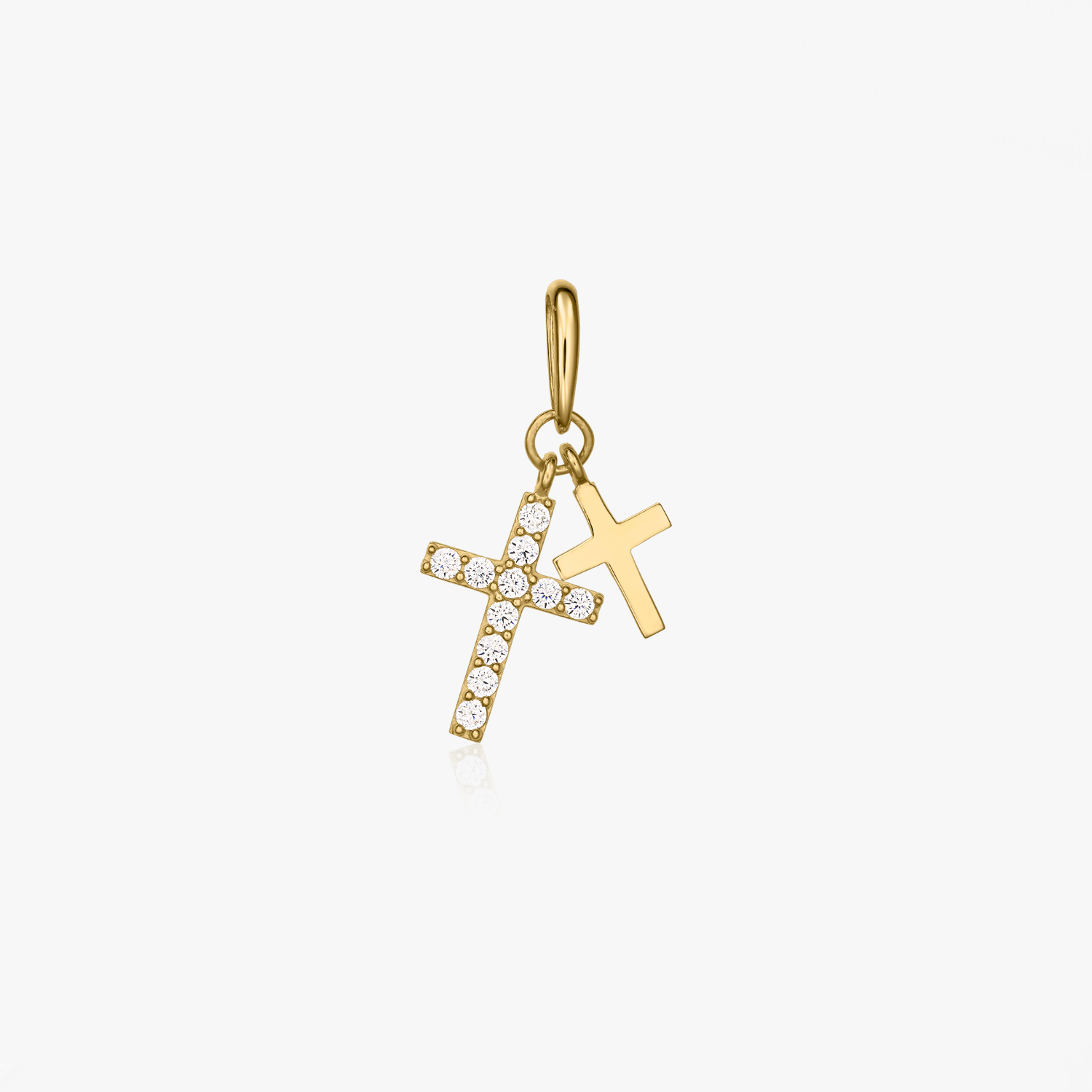 Pendente in oro Double Cross - Indira