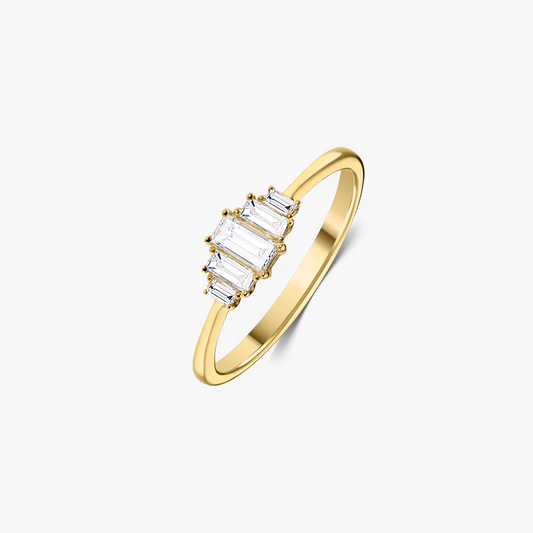 Anello in oro giallo Mira – Diamanti - Indira