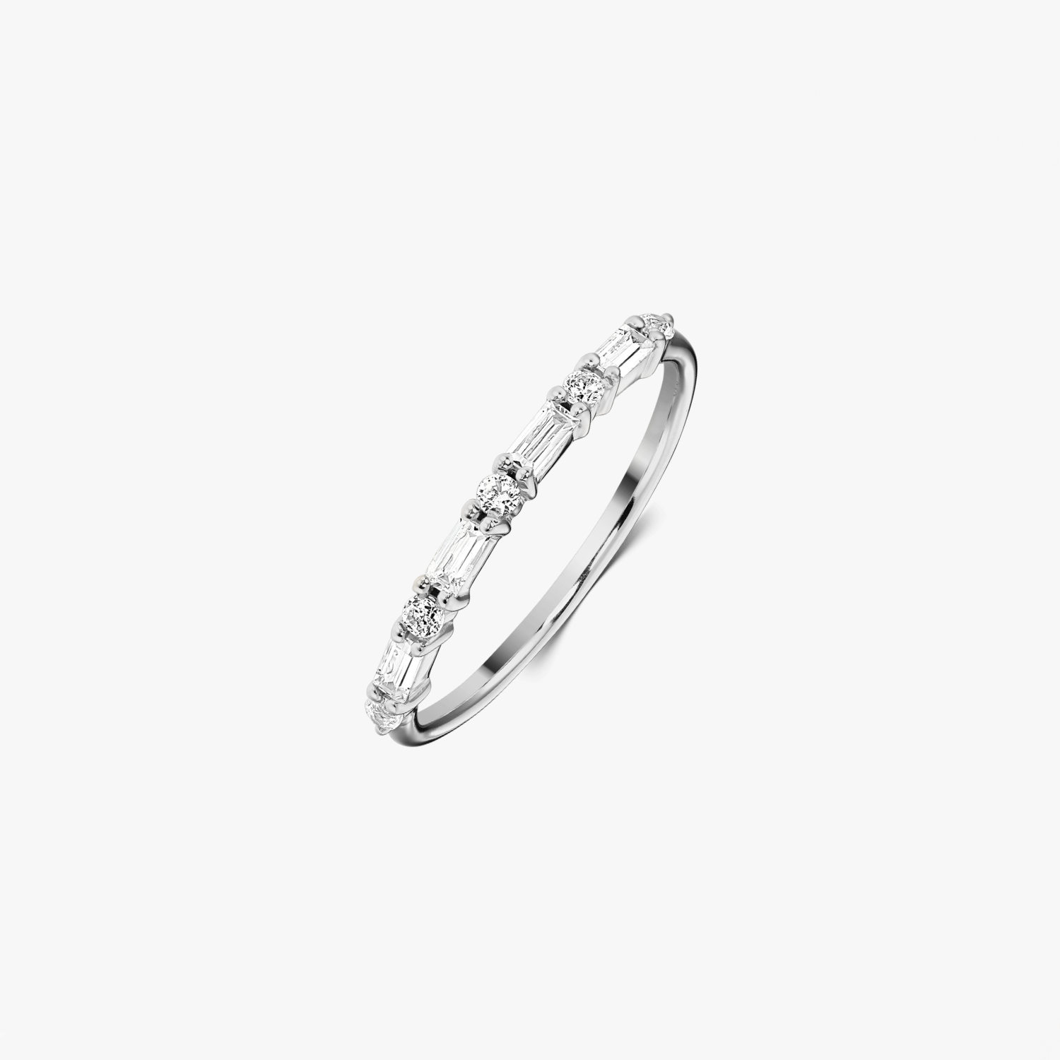 Anello in argento Baguette - Zirconio - Indira