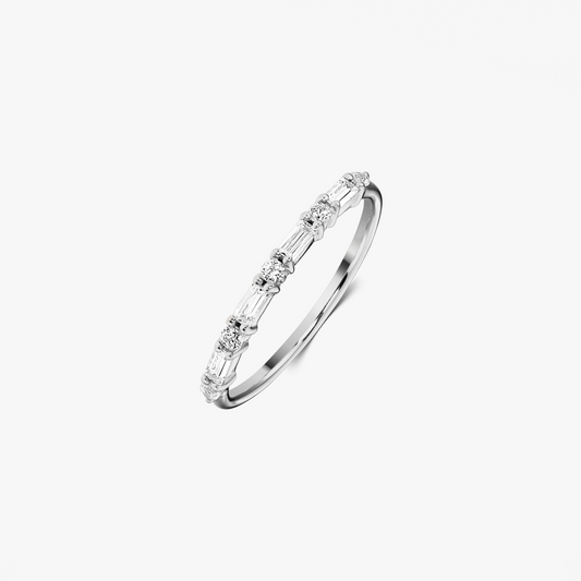 Anello in argento Baguette - Zirconio - Indira