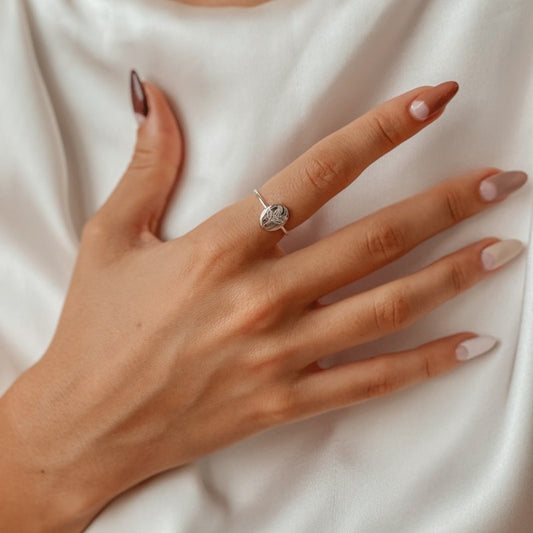 Anello in argento Birth Flower - Dicembre Agrifoglio - Indira