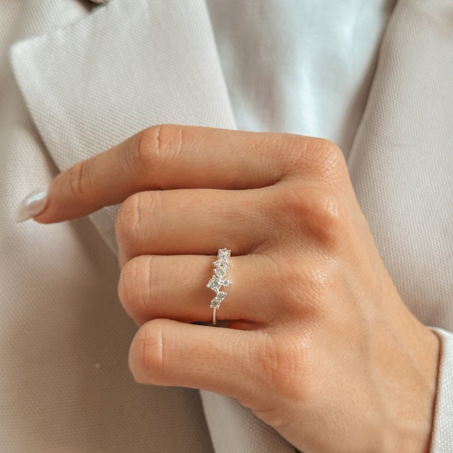Anello in argento Galaxy - Zirconia - Indira