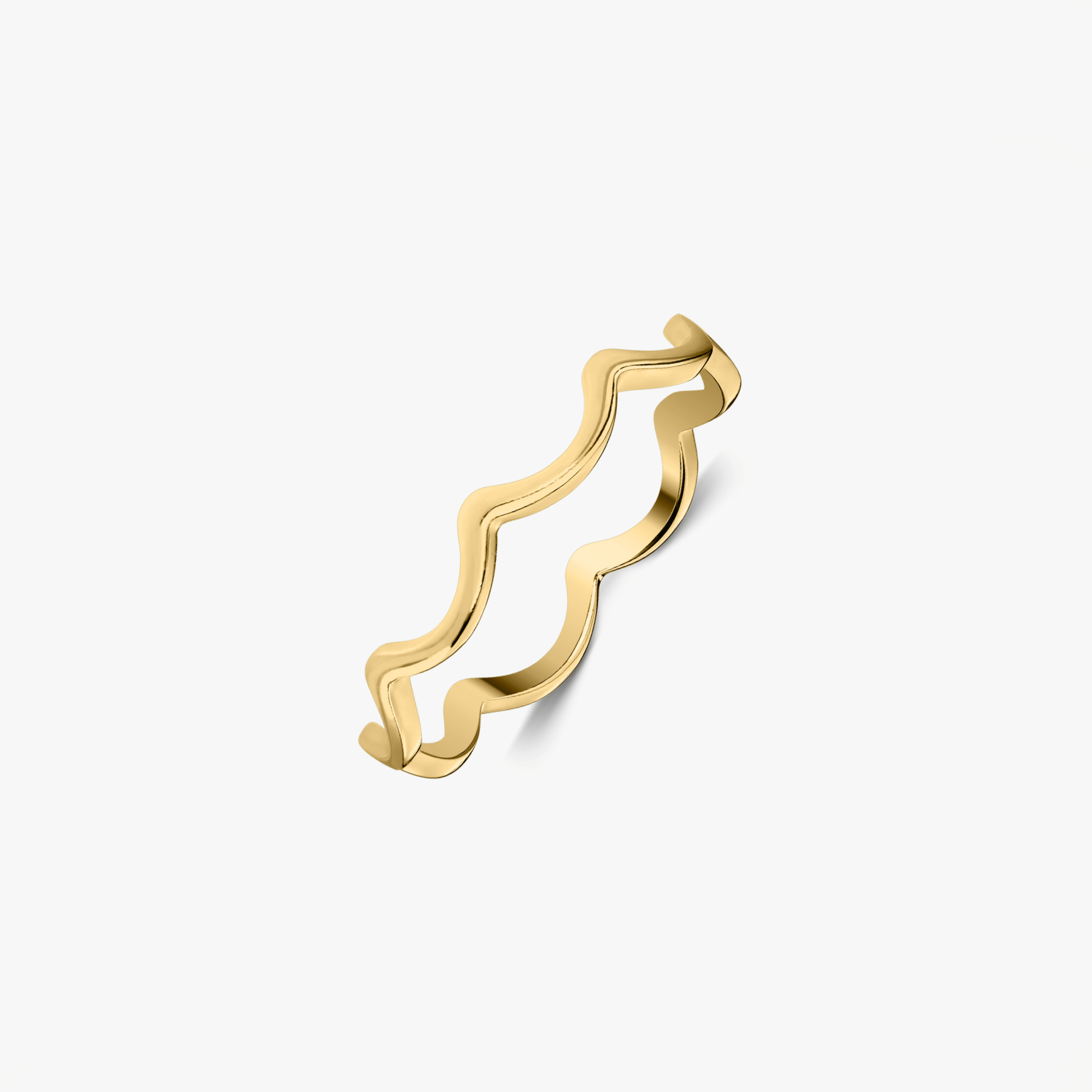 Anello in argento Golden Curl - Indira