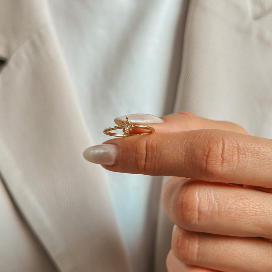 Anello in argento Golden Hera - Zirconio - Indira