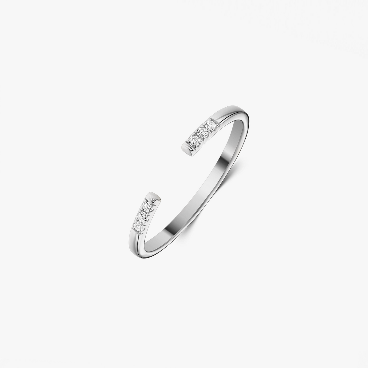 Anello in argento Open Ring - Zirconi
