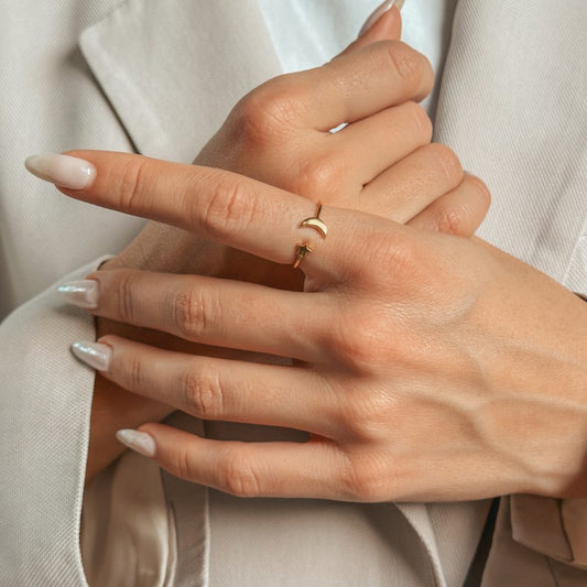 Anello in argento Golden Starry - Indira