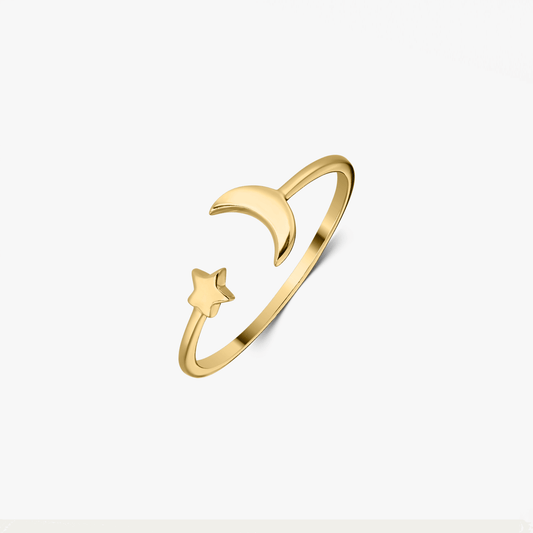 Anello in argento Golden Starry - Indira