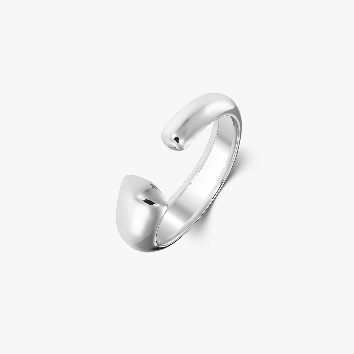 Anello Huggie in argento - Regolabile - Indira
