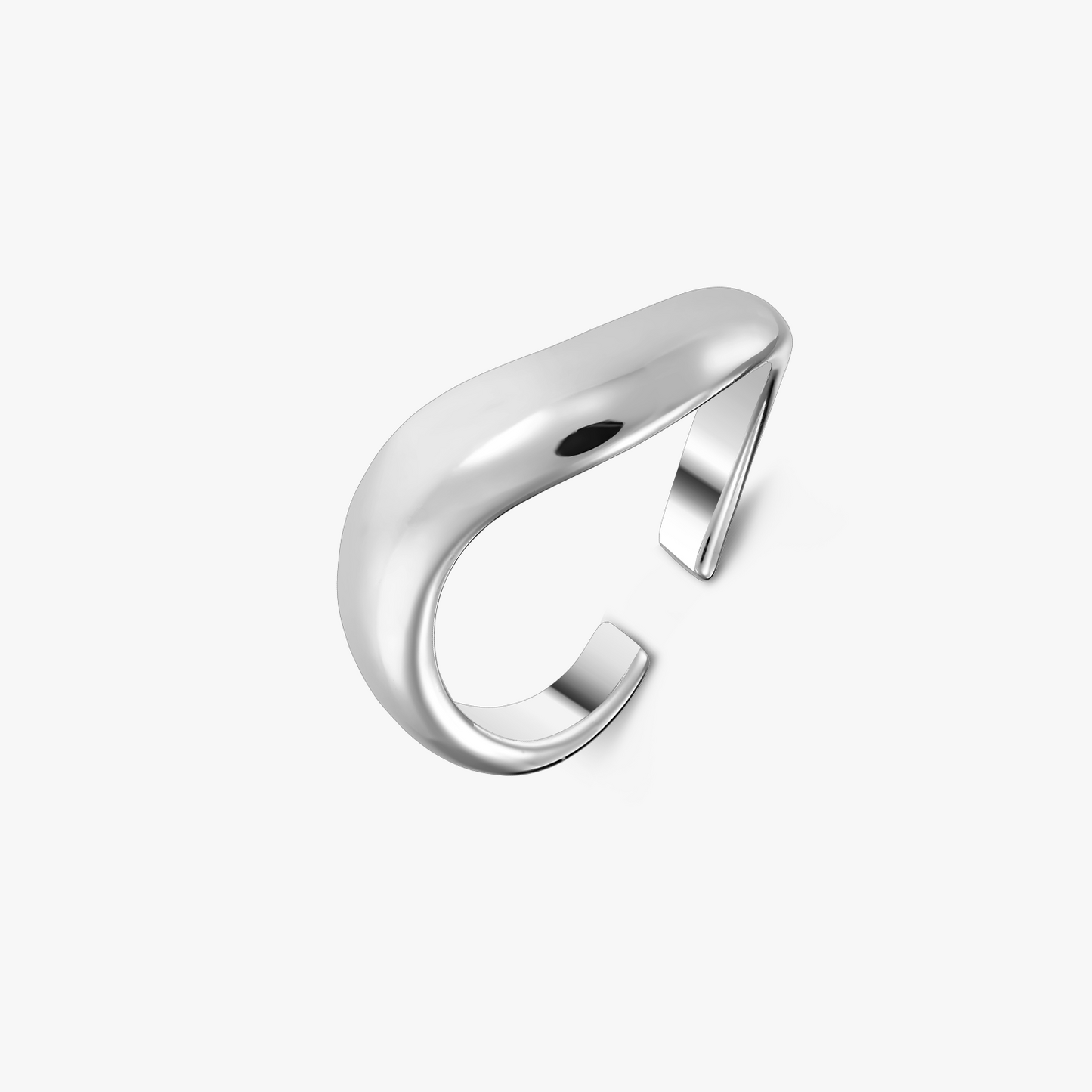 Anello in argento Shaped - Regolabile - Indira