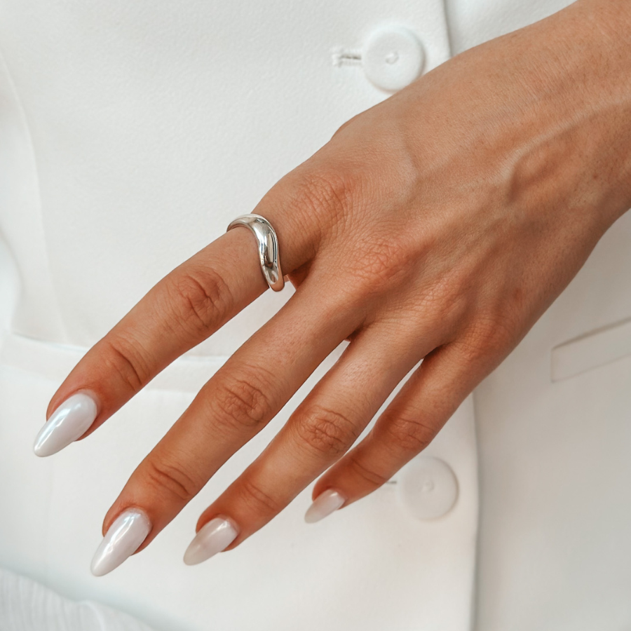 Anello in argento Shaped - Regolabile - Indira