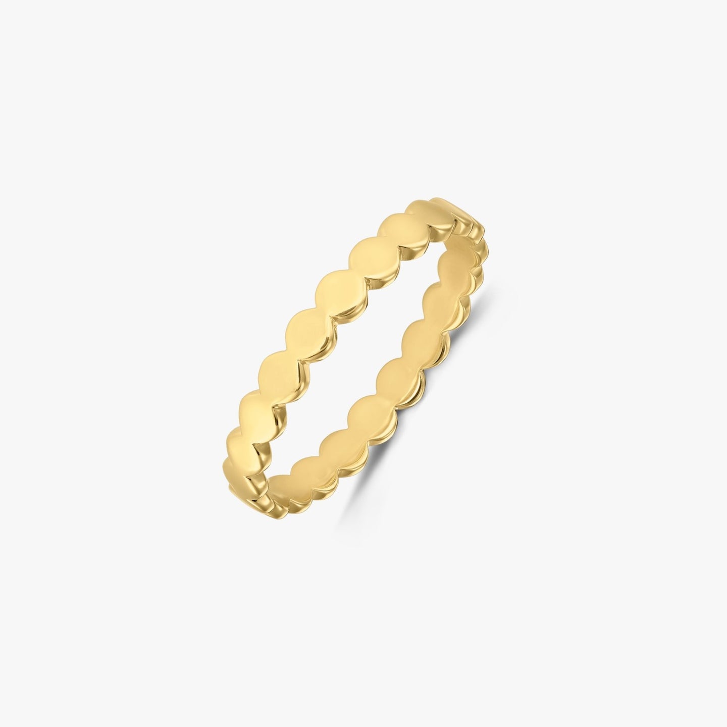 Anello in argento placcato oro Dots - Indira