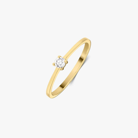 Anello in oro Timeless - Diamante 0,1 CT - Indira
