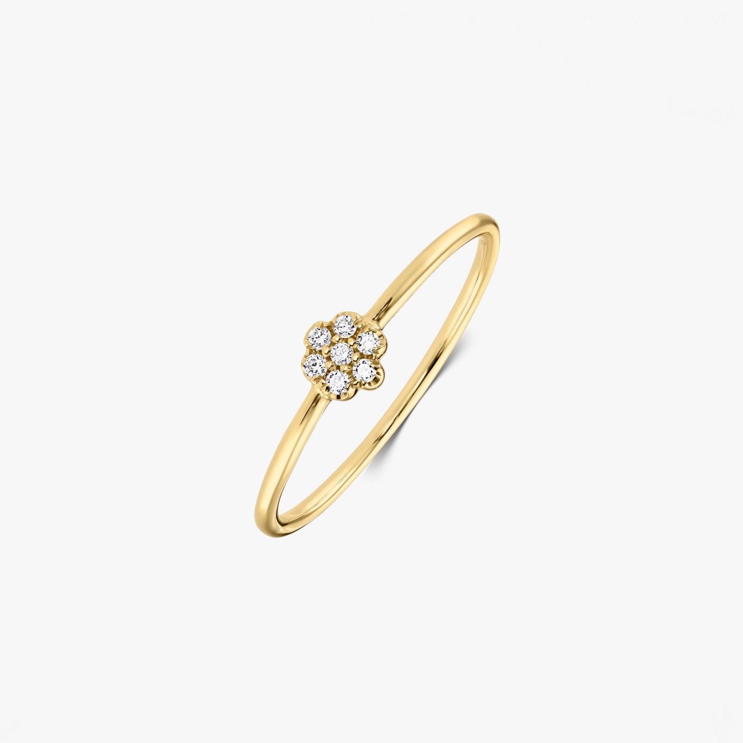 Anello in oro giallo Daisy – Diamanti - Indira