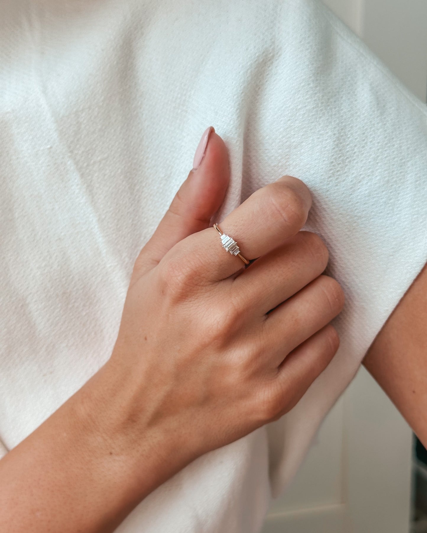 Anello in oro giallo Mira – Diamanti - Indira