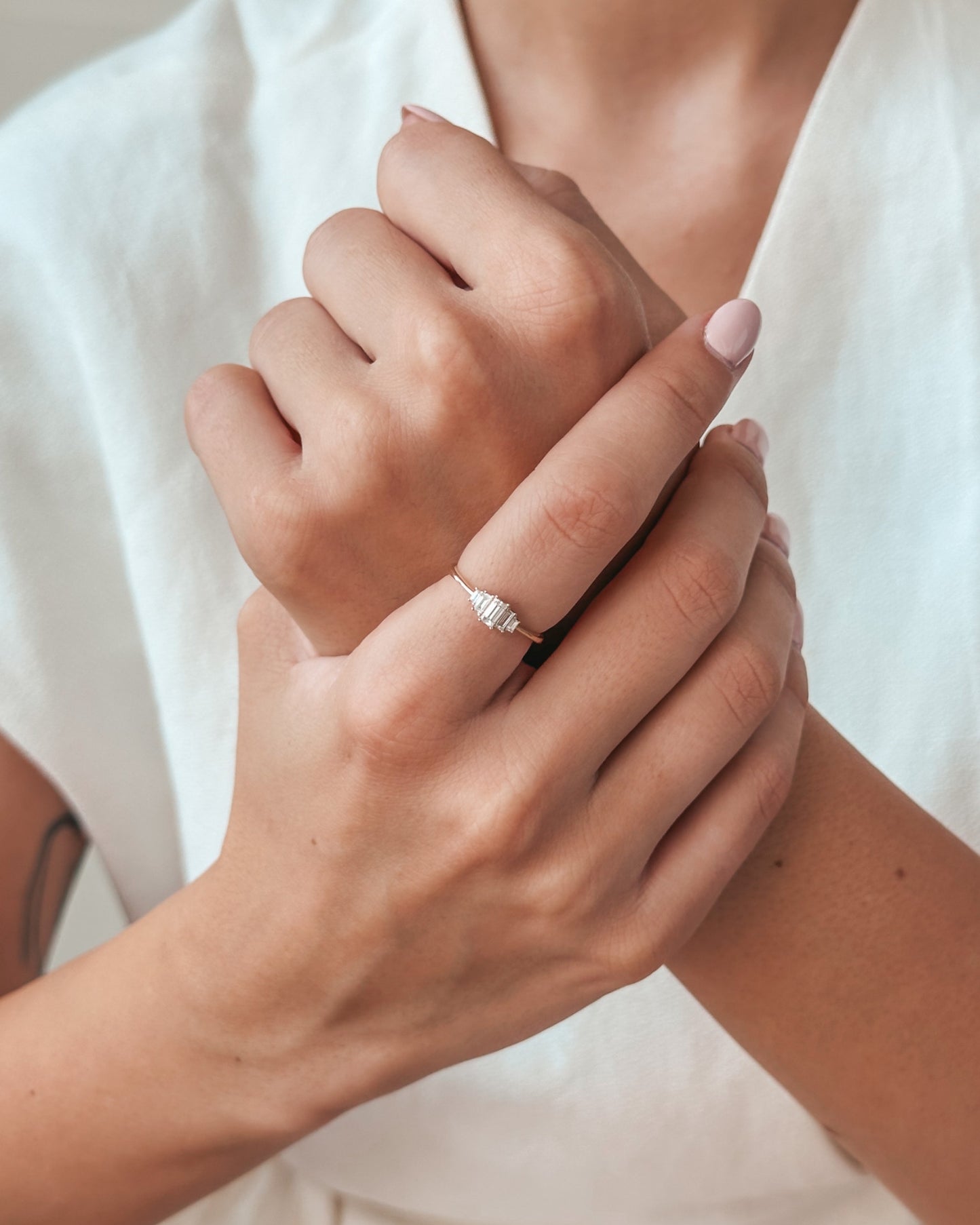 Anello in oro giallo Mira – Diamanti - Indira