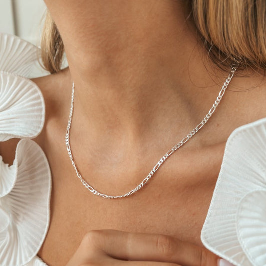 Collana in argento Figaro - Indira