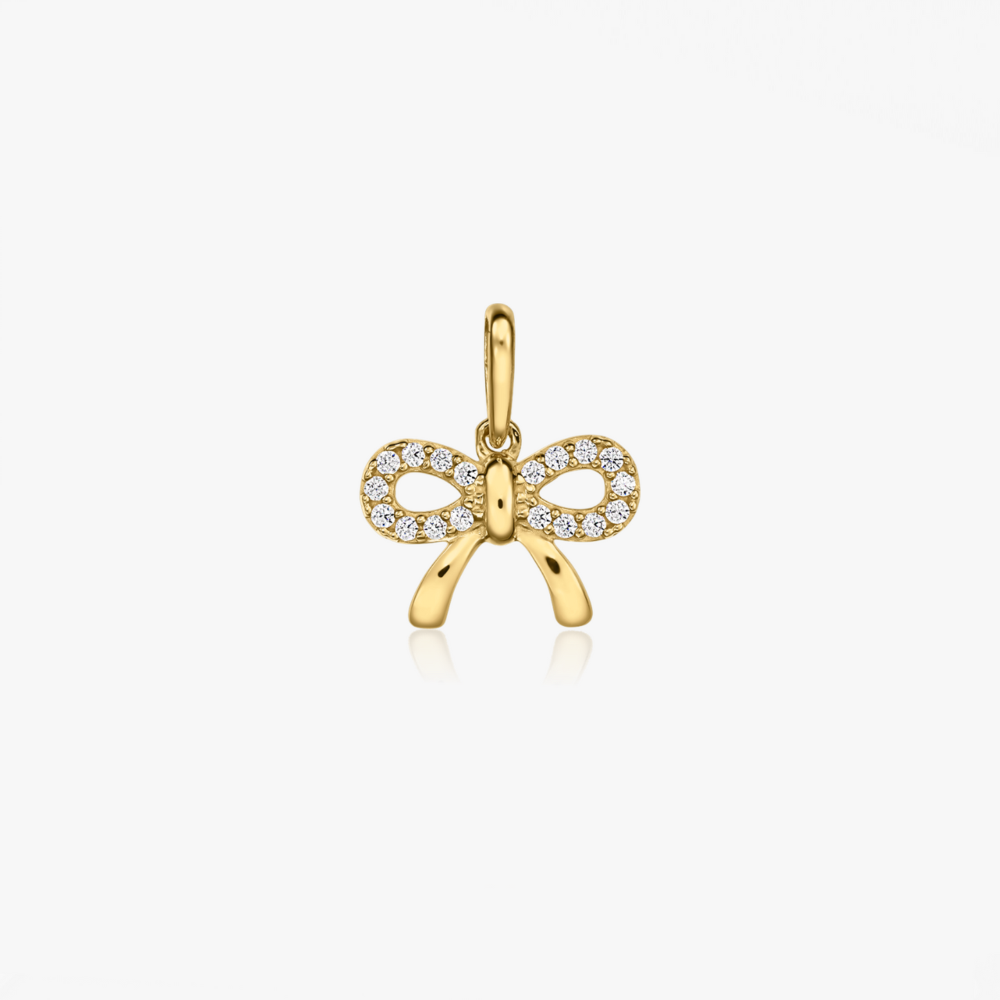 Ciondolo in oro giallo Bow Charm - Indira