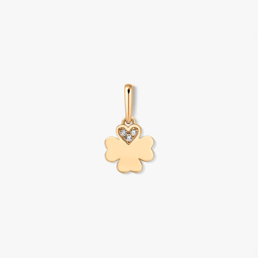 Ciondolo in oro Lucky - Zirconio