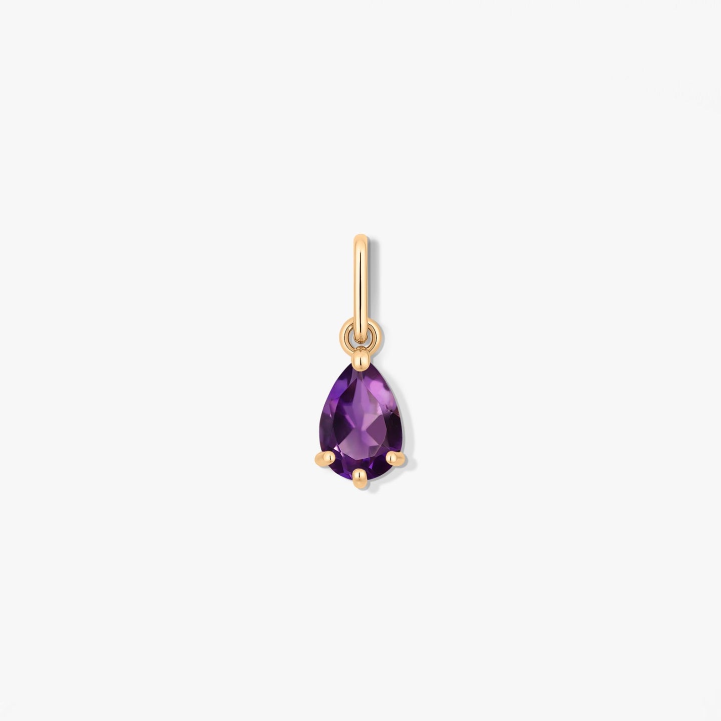 Pendente in oro Birthstone February - Ametista